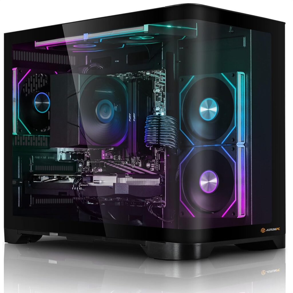 Ordinateur de bureau Ryzen 7 7800X3D et GeForce RTX 5060 pour performances optimisées en gaming