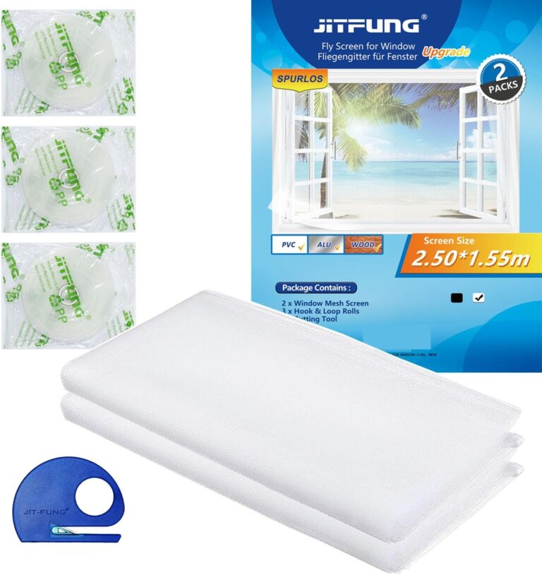 Insect Screen Window 250 x 155 cm : Protection contre les insectes sans perçage en Europe