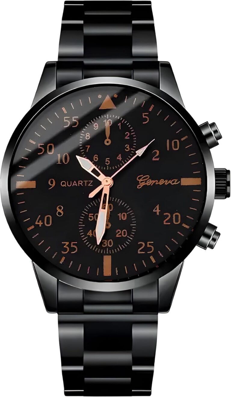 Montre analogique Retoo pour hommes en acier inoxydable, idéale pour bureaux et restaurants.