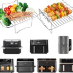 Accessoires pour friteuses à air : compatibilité avec Ninja Foodi et COSORI dans plusieurs modèles.