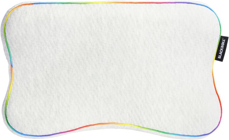 Coussin de nuque BLACKROLL pour enfants : ergonomique et portable, idéal pour les voyages.