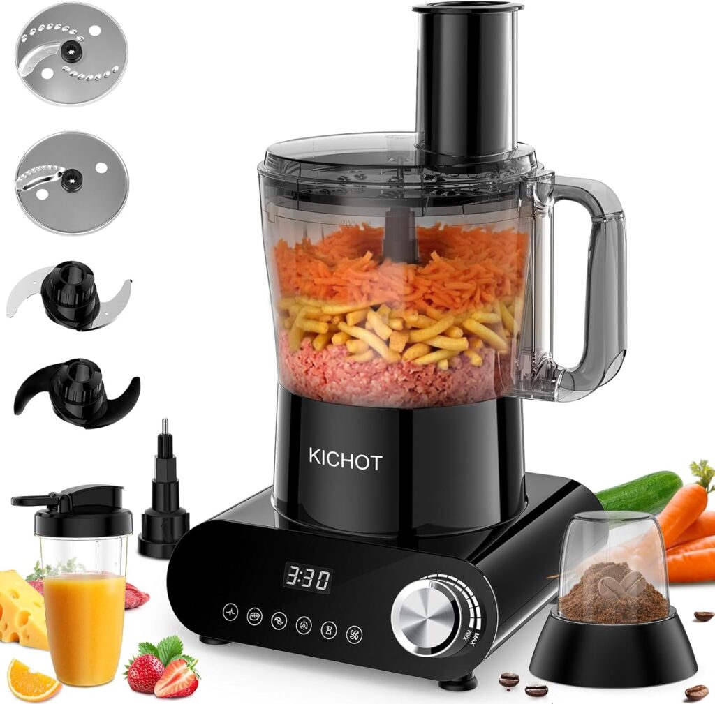 Lancement d’un robot culinaire de 2,5L et 1500W avec diverses fonctionnalités de coupe et de préparation.