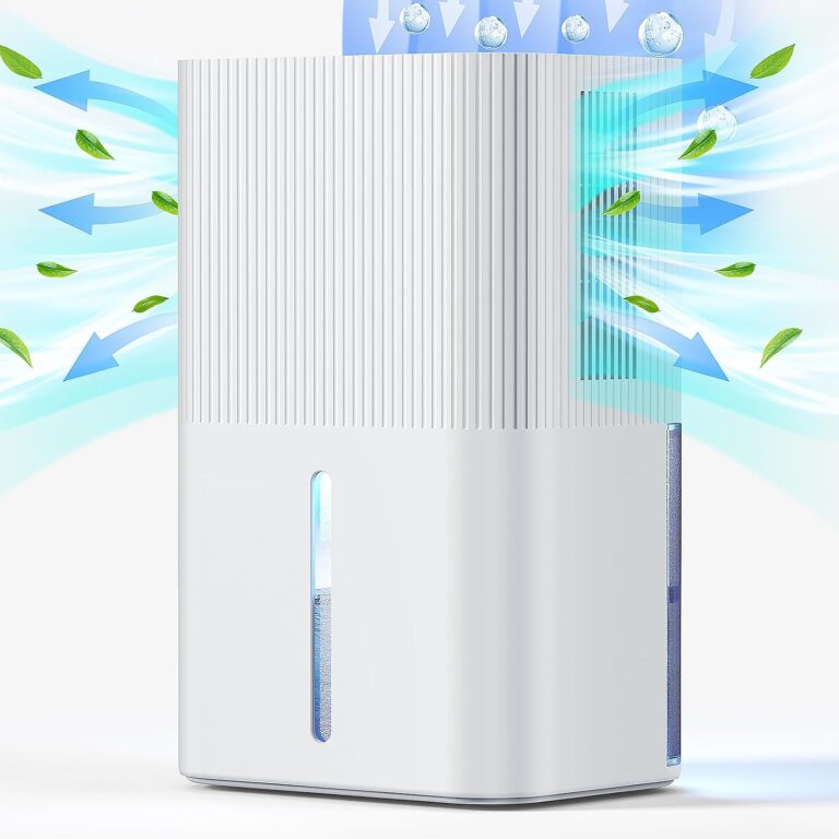 Déshumidificateur électrique 2,7 L pour maison : silencieux et efficace pour chambres et salles de bain.