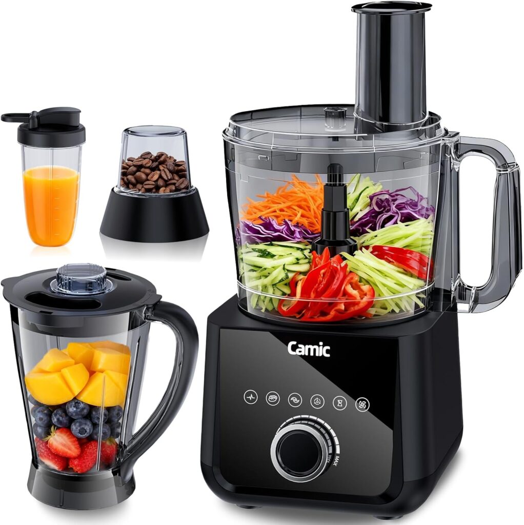 Camic Robot Cuisine Multifonction 1500W : 6 Fonctions avec Bol 2.5L et Assemblage Facile