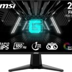 MSI G255F : Moniteur Gaming 24,5 pouces FHD avec fréquence de 180 Hz et temps de réponse de 1 ms