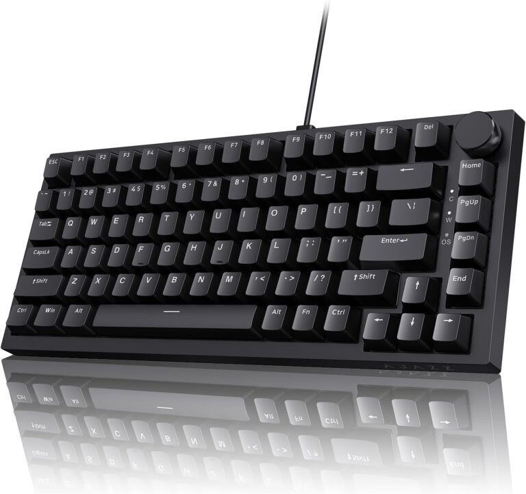 AJAZZ AK820 : Clavier mécanique QWERTY 75% avec touches PBT et éclairage LED disponible pour les gamers