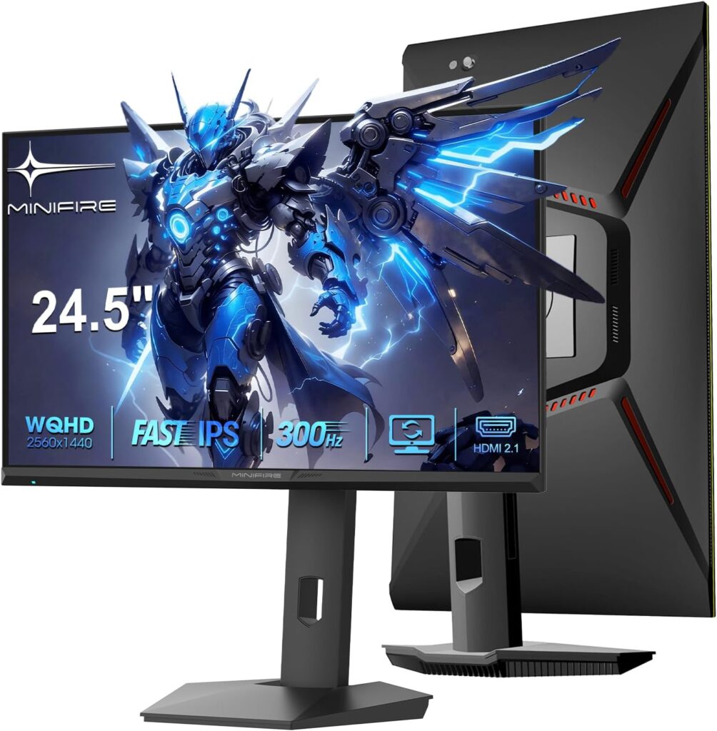 Minifire lance un moniteur 24.5 pouces 300Hz QHD avec FreeSync et plusieurs options de connectivité.