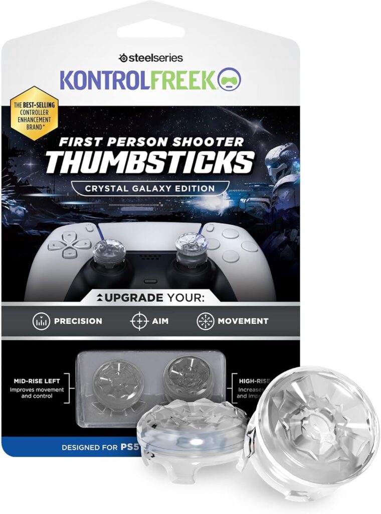 KontrolFreek FPS Freek Galaxy : nouvelles poignées pour manette PS5 et PS4 améliorent la précision.