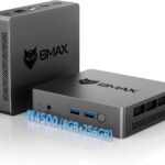 BMAX B3Pro Mini PC avec Intel Celeron N4500 et 4K, idéal pour l’école et le bureau.