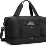 VSNOON Bagages Cabine Pliable 40 x 30 x 20 cm avec Compartiment pour Chaussures, Résistant à l’Eau