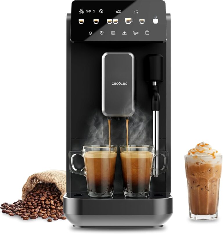 Cecotec Cremmaet Lungo : Machine à café superautomatique avec 19 bars et réservoir de 2L