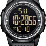 GOLDEN HOUR : montre numérique étanche ultra-fine avec affichage large en silicone disponible pour hommes et femmes