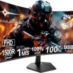 Minifire présente un moniteur incurvé de 24 pouces avec 100Hz FHD et 1500R en USB-C.