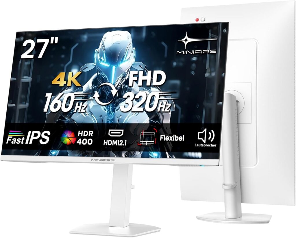 Minifire lance un moniteur 27 pouces 4K UHD 160Hz avec HDMI 2.1 et ajustement de hauteur