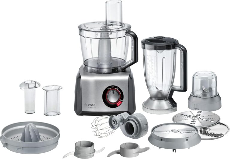 Bosch lance le MultiTalent 8 MC812M844, un robot culinaire multifonction de 3,9 L et 1250 W.