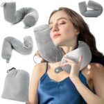 EPROICKS : nouvel oreiller de voyage flexible et ergonomique pour le sommeil sur le côté.