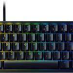 Razer Huntsman Mini AZERTY : Clavier de jeu compact 60% avec switches mécaniques et câble USB-C.