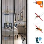 Réseau magnétique anti-moustiques personnalisable pour portes de salon et patios