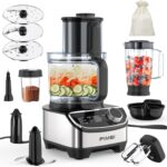 FIMEI : Robot culinaire multifonction 1300 W avec 3 vitesses et accessoires variés.