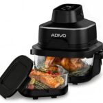Adivo Air Fryer en verre de 4L : cuisson sans huile et vaisselle au lave-vaisselle.