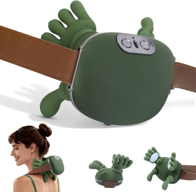 Le masseur cervical 4D avec chaleur aide à soulager le stress au cou et aux épaules.