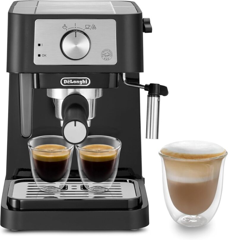 De’Longhi Stilosa EC 260.BK : Machine à café avec mousseur professionnel et réservoir 1L