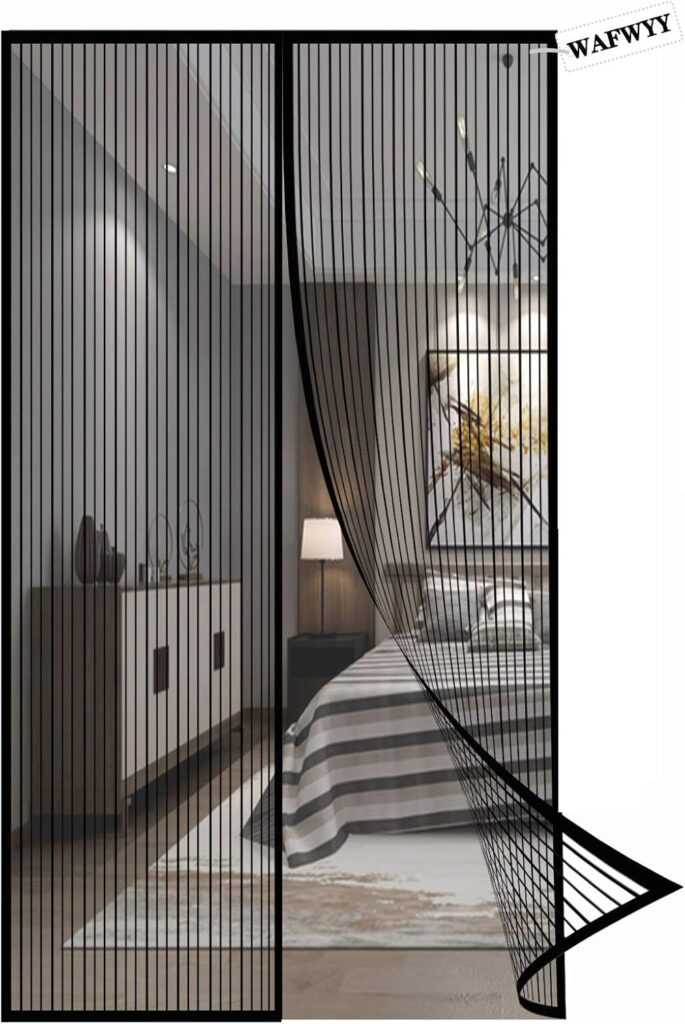 Magnet Fly Screen Door : installation sans perçage pour une protection insectes efficace en France.