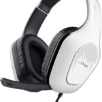 Trust Gaming GXT 418W Rayne : Casque de jeu léger pour PC et consoles avec microphone intégré