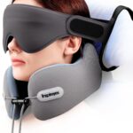 Inspireyes lance un coussin de voyage avec sangle, masque 3D et soutien cervical pour vols longs.