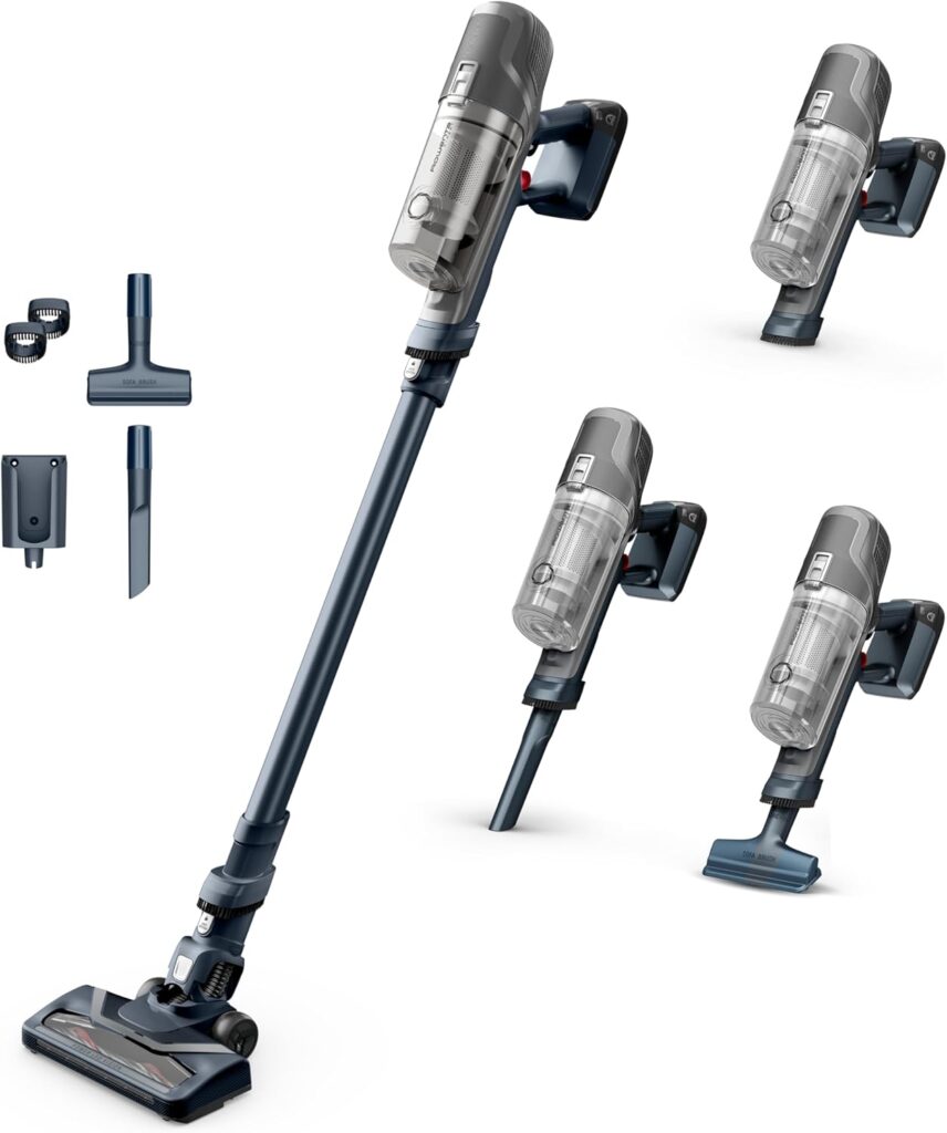 Rowenta X-Pert 6.60 : Aspirateur balai sans fil de 100W avec autonomie de 45 minutes.