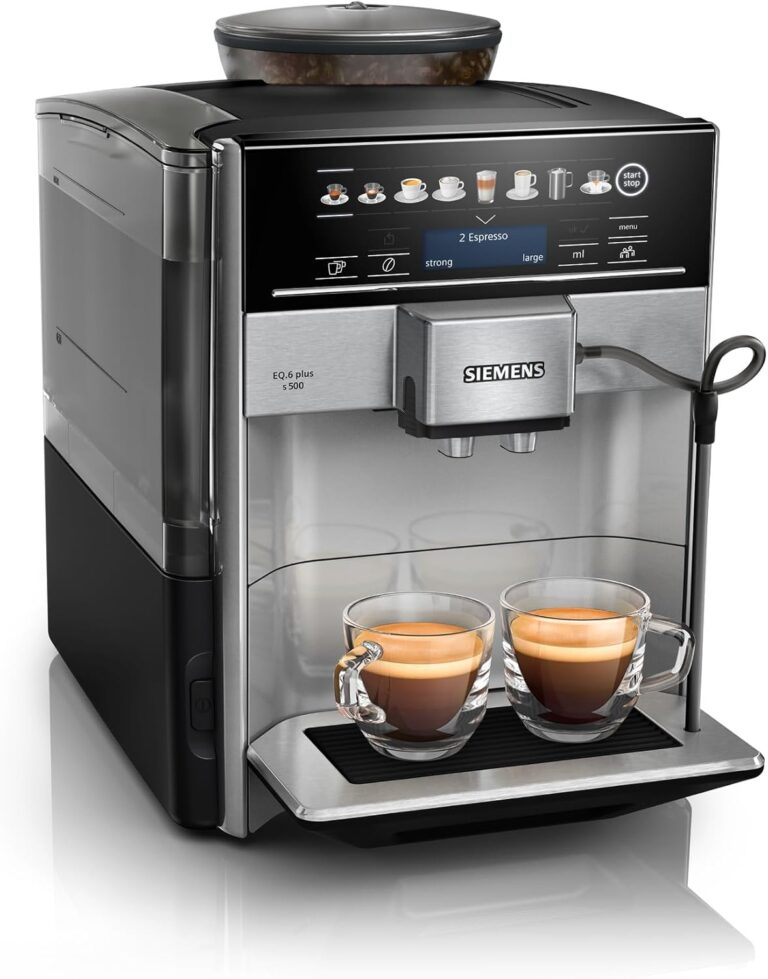 Siemens dévoile la machine à café EQ6 Plus S500 avec 12 boissons et nettoyage automatique du lait