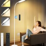 AearKing Luminotherapy Lamp offre 10000 Lux avec 10 couleurs et 6 niveaux de luminosité.