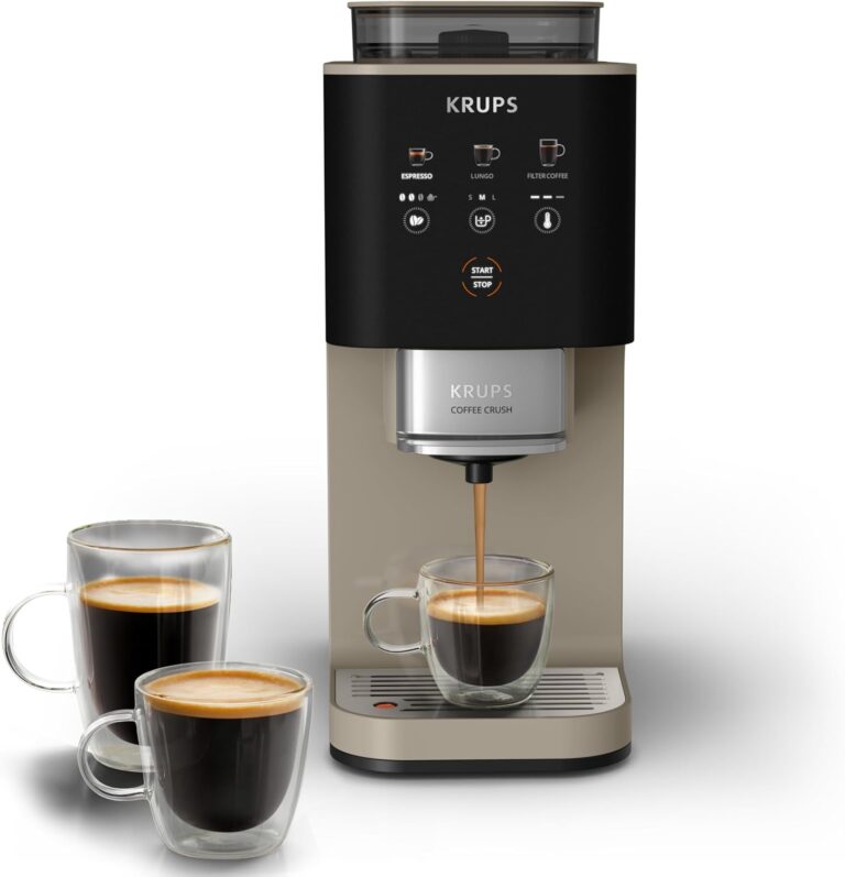Lancement de la nouvelle machine à café KRUPS Coffee Crush extra compacte en couleur chai.