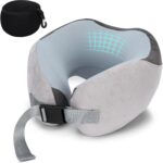Euqvunn Travel Pillow : nouveau coussin en mousse à mémoire et soie glacée pour les vols