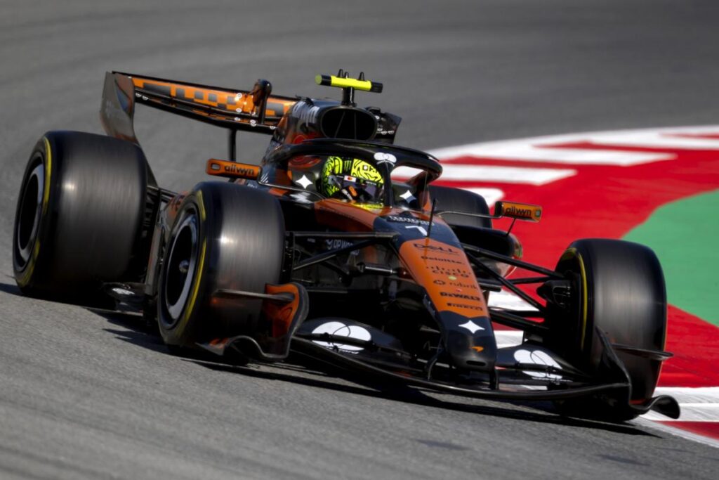 Norris et McLaren dominent la deuxième séance d’essais libres au GP de Barcelone.