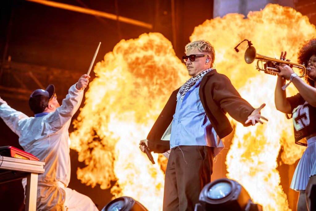 Macklemore se produit aux Francofolies d’Esch-Alzette lors de la sixième édition.