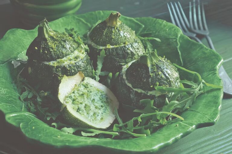 Recette de courgettes farcies au brocciu et aux herbes pour un repas printanier équilibré