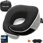 COSYLAND présente un coussin cervical en mousse à mémoire pour un soutien ergonomique en voyage.