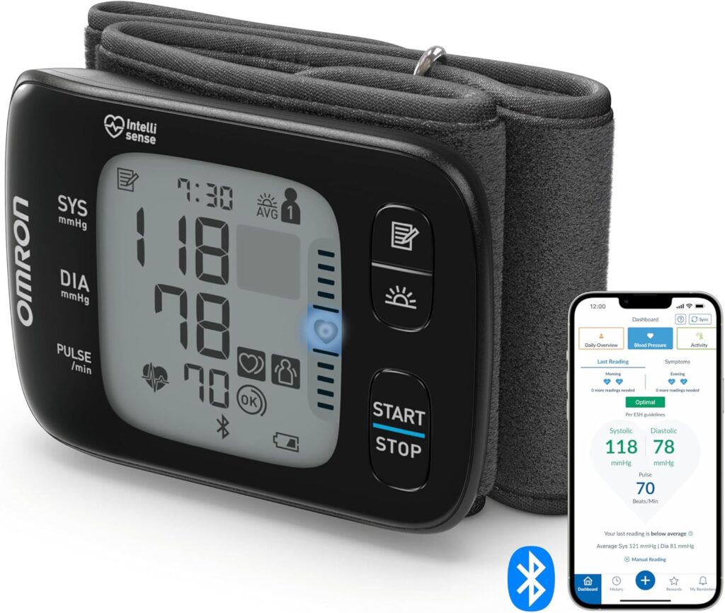 Omron RS7 Intelli IT : Moniteur de tension artérielle validé cliniquement avec mémoire pour 2 utilisateurs