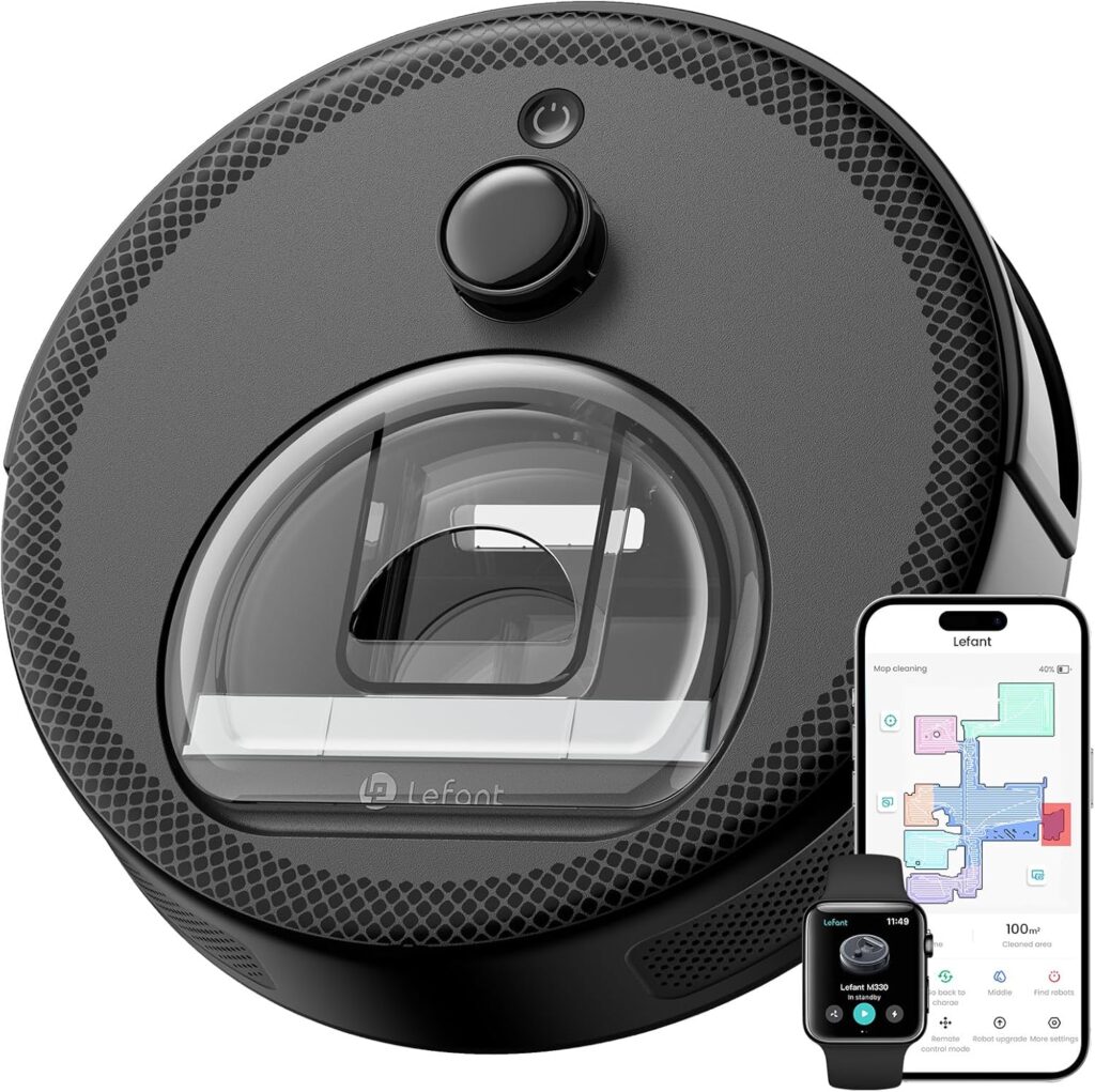 Lefant M330 : Aspirateur robot 3 en 1 avec navigation DToF et évitement d’obstacles.