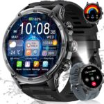 LIGE Men&rsquo;s Military Smart Watch: 1.85 Inch Screen, 100+ Sports Modes, et Moniteur Cardiaque