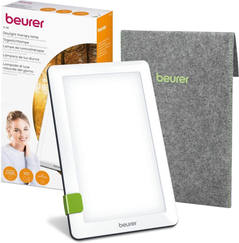 Beurer TL 30 : lampe de luminothérapie 10,000 Lux pour un éclairage de jour compact.