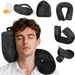 Le coussin de voyage en mousse à mémoire s’adapte aux trajets en avion, train, voiture et bureau.