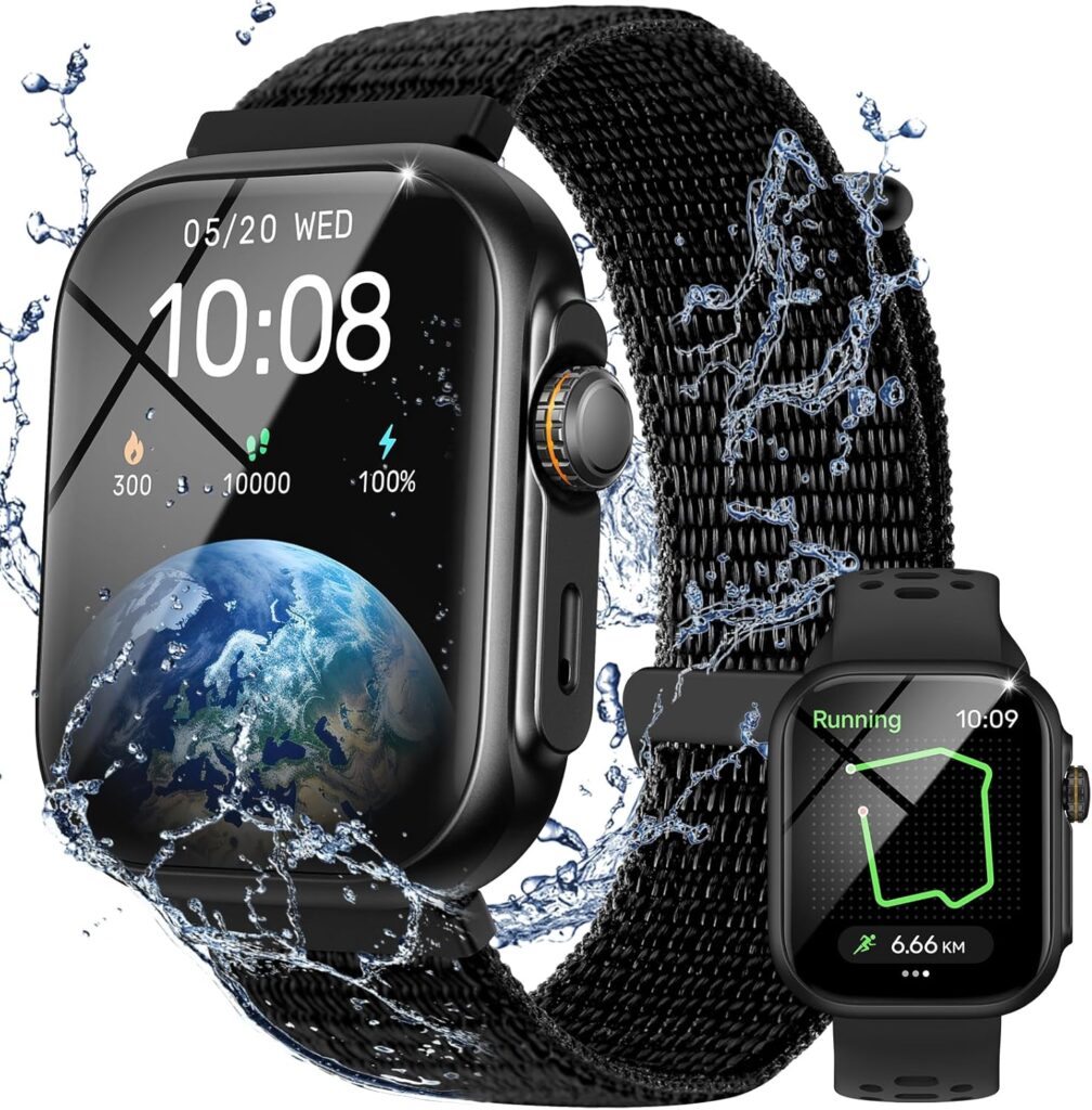 Parsonver : Montre connectée étanche 3ATM avec GPS et appel Bluetooth pour Android et iOS