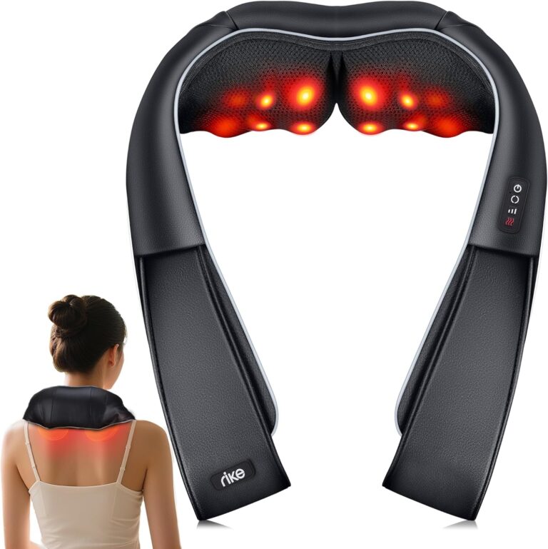 Lancement d’un masseur de dos et de cou électrique avec chaleur pour un soulagement musculaire.