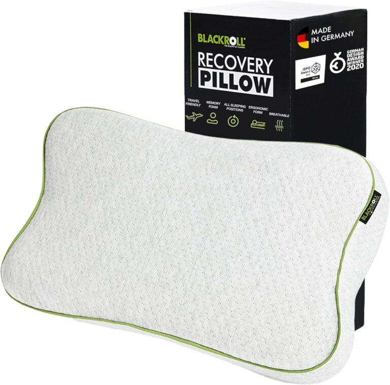 BLACKROLL Recovery Pillow : Oreiller ergonomique en mousse à mémoire de forme, fabriqué en Allemagne.