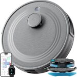 Lefant M2 : aspirateur robot avec navigation laser et aspiration de 6000Pa, autonomie de 160 minutes.