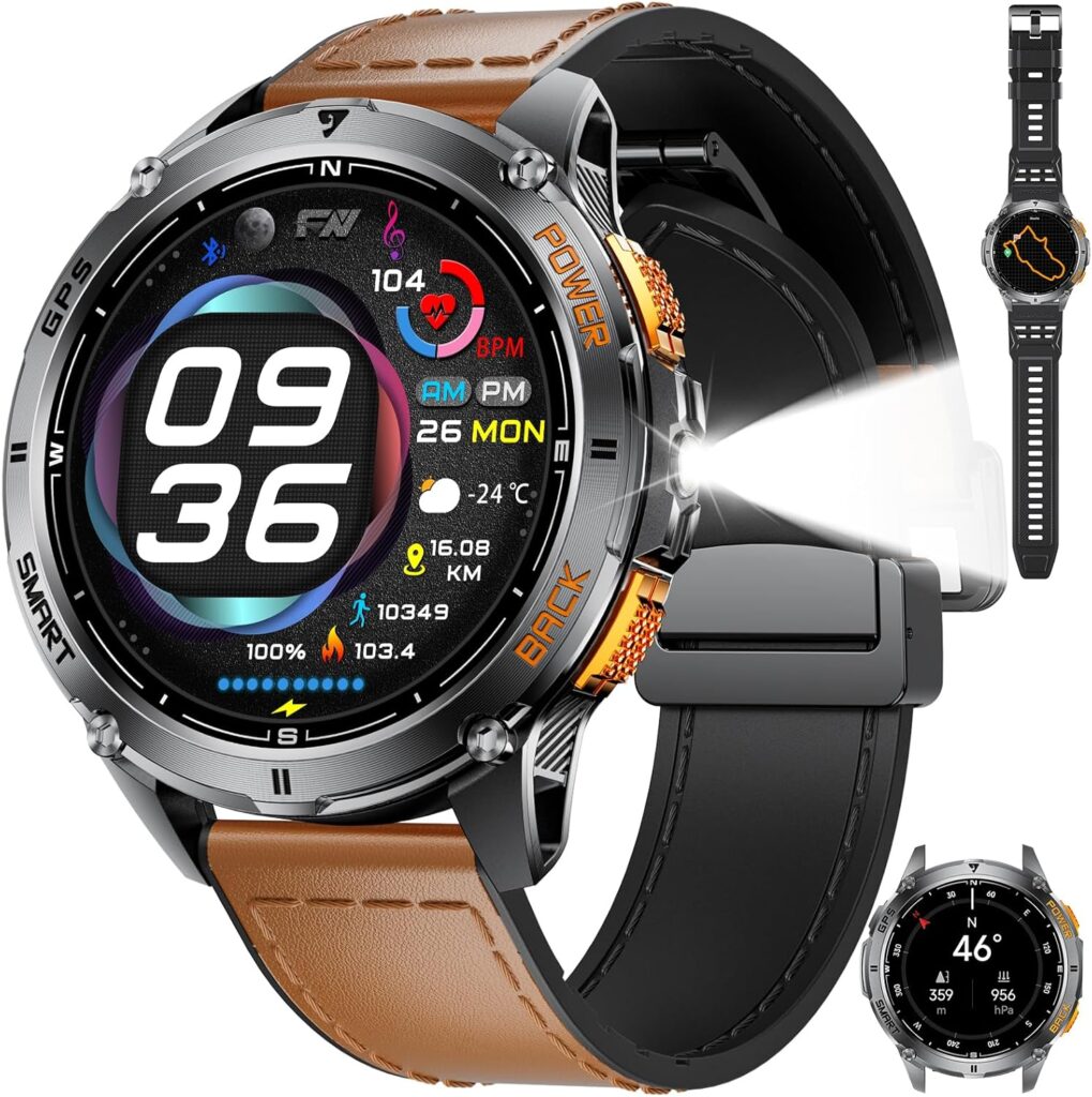 LIGE : Montre connectée avec GPS et 110+ modes sportifs pour Android et iOS.