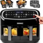Duronic AF34 BK : Friteuse à air avec 10 programmes de cuisson et 3 tiroirs inclus.