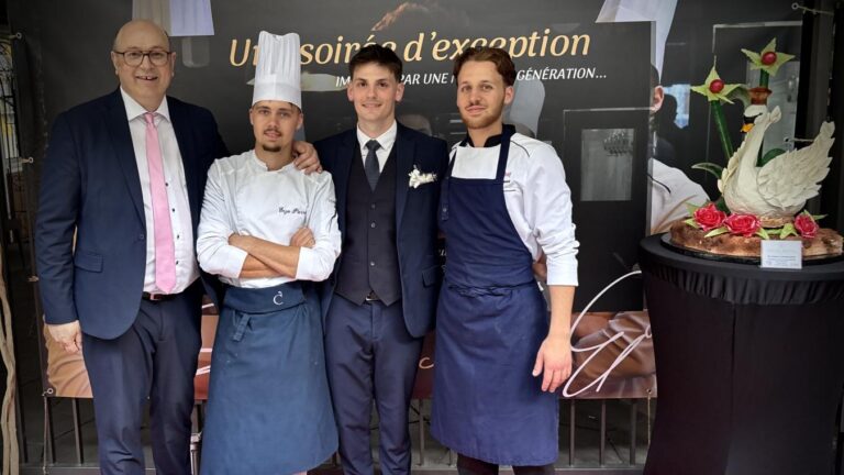 Victor Wacrenier remporte un succès au lycée hôtelier de Lille avec son Dîner de gala.
